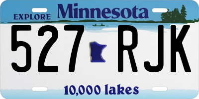 MN license plate 527RJK