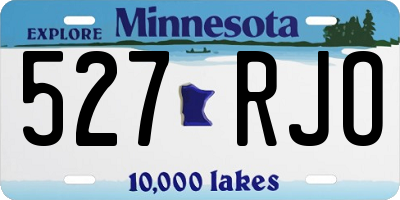 MN license plate 527RJO