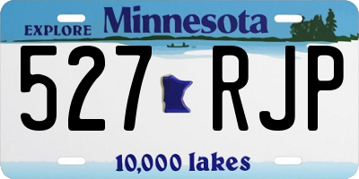 MN license plate 527RJP