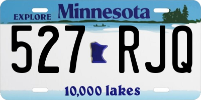 MN license plate 527RJQ