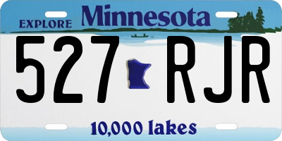 MN license plate 527RJR