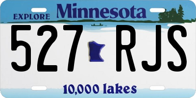MN license plate 527RJS
