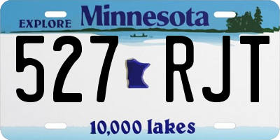 MN license plate 527RJT