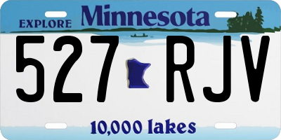 MN license plate 527RJV