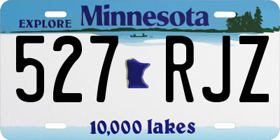 MN license plate 527RJZ