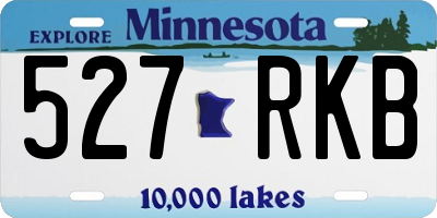MN license plate 527RKB