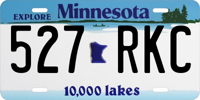 MN license plate 527RKC