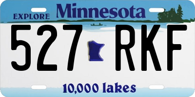 MN license plate 527RKF