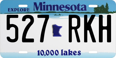 MN license plate 527RKH