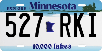 MN license plate 527RKI
