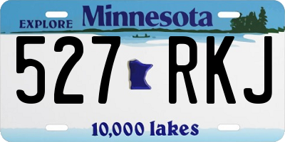 MN license plate 527RKJ