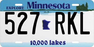 MN license plate 527RKL