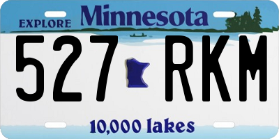 MN license plate 527RKM