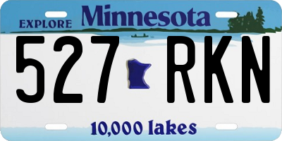 MN license plate 527RKN