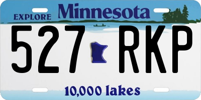 MN license plate 527RKP
