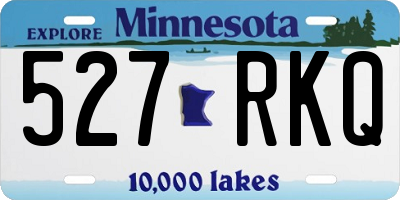 MN license plate 527RKQ