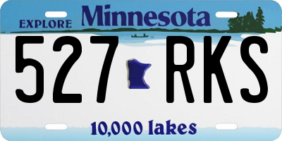 MN license plate 527RKS