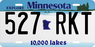 MN license plate 527RKT
