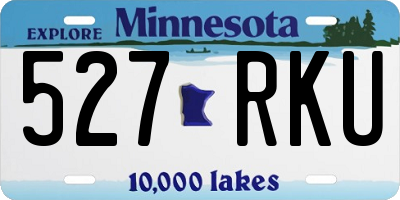 MN license plate 527RKU