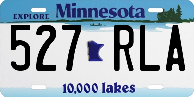MN license plate 527RLA