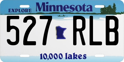 MN license plate 527RLB