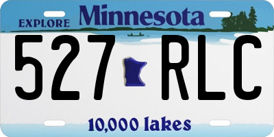 MN license plate 527RLC