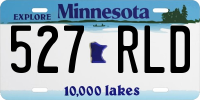 MN license plate 527RLD