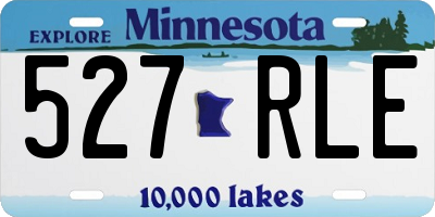 MN license plate 527RLE