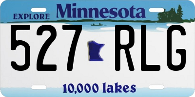 MN license plate 527RLG