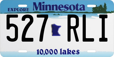 MN license plate 527RLI