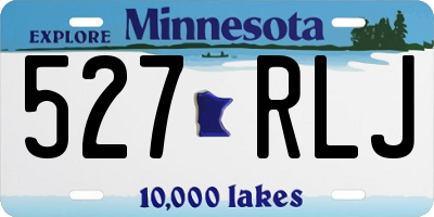 MN license plate 527RLJ