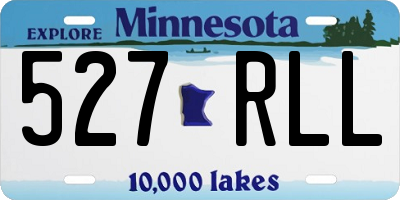 MN license plate 527RLL