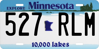 MN license plate 527RLM