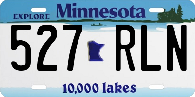 MN license plate 527RLN