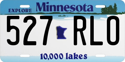 MN license plate 527RLO