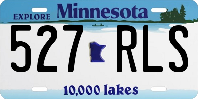 MN license plate 527RLS