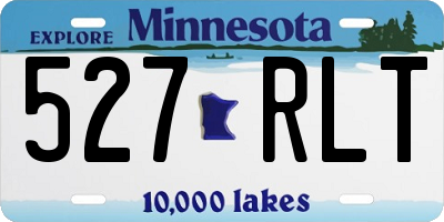 MN license plate 527RLT