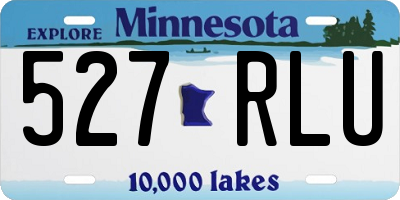 MN license plate 527RLU