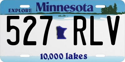 MN license plate 527RLV
