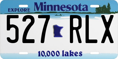 MN license plate 527RLX