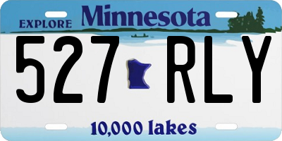 MN license plate 527RLY
