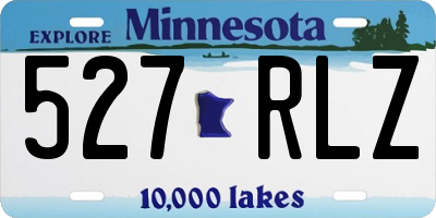 MN license plate 527RLZ