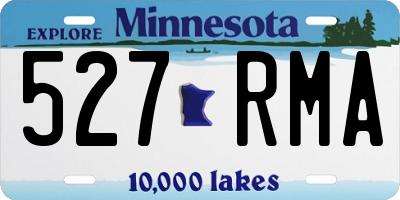 MN license plate 527RMA