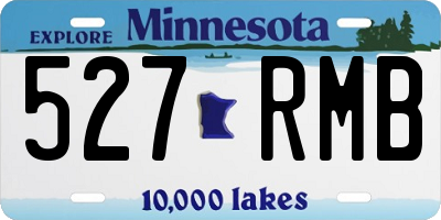 MN license plate 527RMB