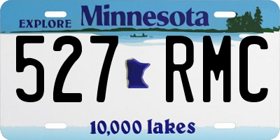MN license plate 527RMC