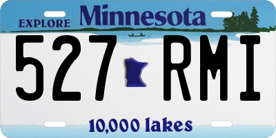 MN license plate 527RMI