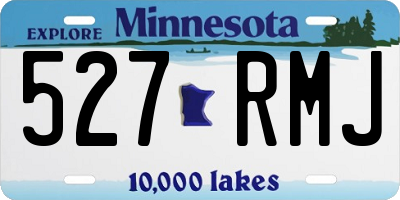 MN license plate 527RMJ