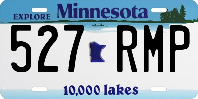 MN license plate 527RMP