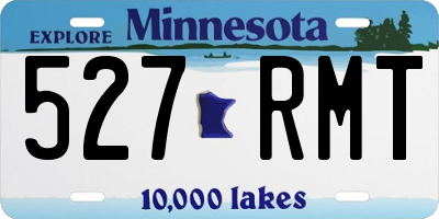 MN license plate 527RMT