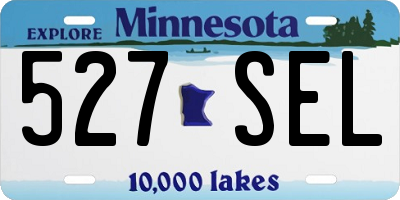MN license plate 527SEL